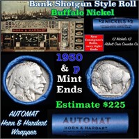 Buffalo Nickel Shotgun Roll in Old Bank Style 'Abb