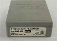 RCBS 3-DIE CARB TC SET .45 ACP/ AR/ GAP