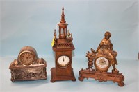 Antique Clocks; Metal Steeple 11.5", Gothic style,