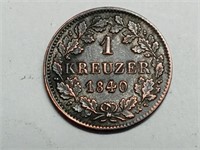 OF) Better condition 1840 Bavaria 1 Kreuzer