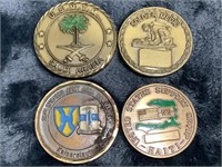 Group of Vintage Military Tokens