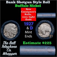 Buffalo Nickel Shotgun Roll in Old Bank Style 'Bel