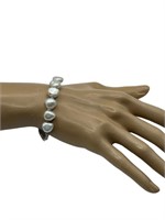 Sterling Silver Pearl Bracelet