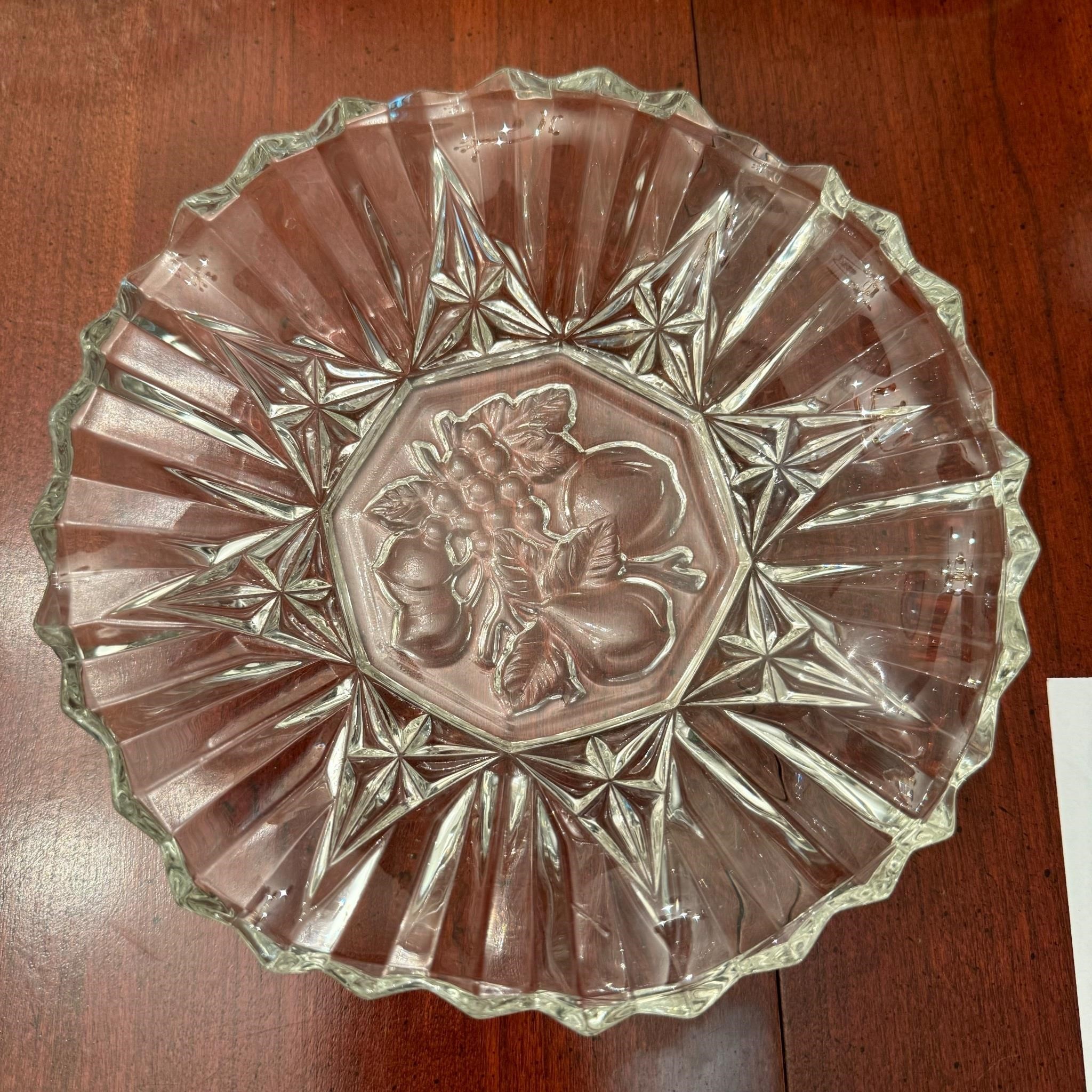 Federal Glass Co, Clear Fruit Salad Plate