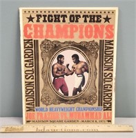 Original 1971 Ali Frazier Boxing Fight Program