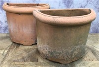 Terra Cotta Planters 1/2 Round 13" tall