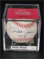 Autographed Pete Rose Baseball, Authenticated