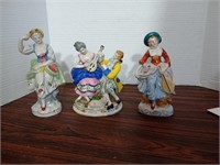 3 Vtg figurines. All made in occupied Japan