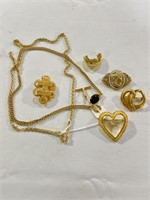 COSTUME JEWELRY NECKLACE AND PINS