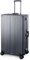 $430  TRAVELKING Aluminum Luggage, Grey 28.