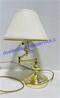 Gold Colored Swivel Lamp 2’ Tall