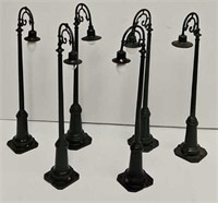 (6) Prewar Lionel #61 Standard Gauge Lamp Posts