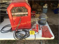 LINCOLN AC-225 ARC WELDER WITH RODS AND