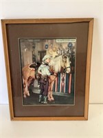 Framed Roy Roger Picture Puzzle Wall Art
