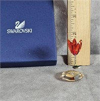 SWAROVSKI CRYSTAL ROCKING RED TULIP