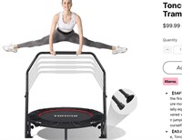 Toncur 40" Foldable Mini Trampoline with Handle