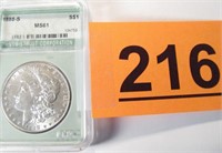 Coin 1888-S Morgan Silver Dollar   MS61