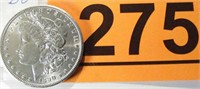 Coin 1890-S Morgan Silver Dollar    BU