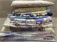 Huge Lot Of Quilted Pillow Cases - Mostly New,