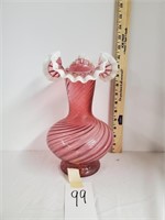 Cranberry vase