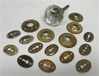 Crystal Doorknob and Brass hardware