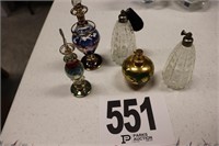 (5) Vintage Perfume Bottles