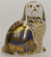 ROYAL CROWN DERBY KING CHARLES SPANIEL PAPERWEIGHT