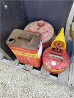 Vintage gas cans