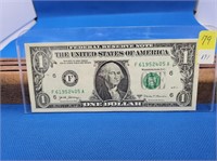 SERIES 2017 A USA $1.00 DOLLAR BILL GREEN SEAL