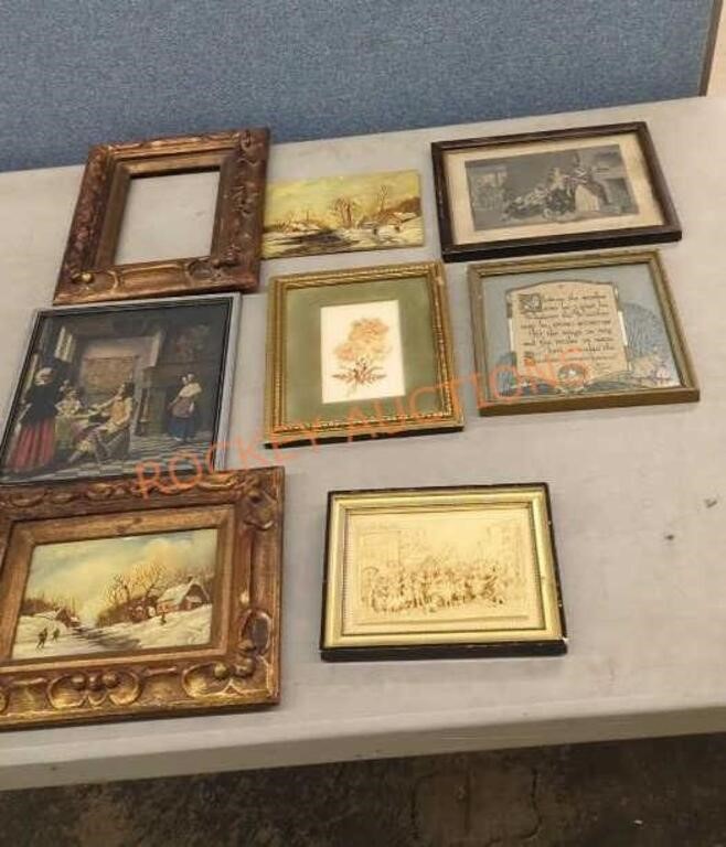 Misc  framed  small sized Art Lot