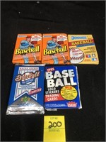 (3) Packs Donruss Cards, 1991 Upper Deck Sealed