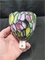 Tulips Stained Glass Night Light