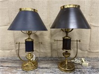 2 nautical style table lamps - may need rewiring