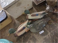 Vintage plastic duck decoys