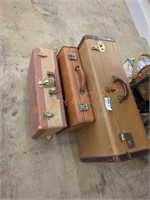 Vintage suitcase and brief case lot