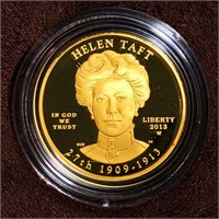 2013-W $10 Helen Taft Gold Coin 1/2Oz PR