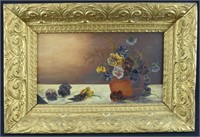 UNSIGNED FLORAL STILL LIFE O/C