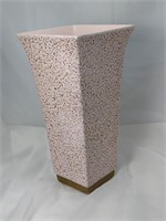 Mid Century Shawnee Pottery Light Pink Splatter