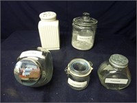ASSRTED JARS AND CANNISTERS