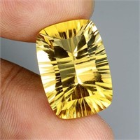 Marvelous Antique Concave Cut Clean 13.19ct 18x13m