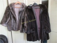 2 faUX fur coats