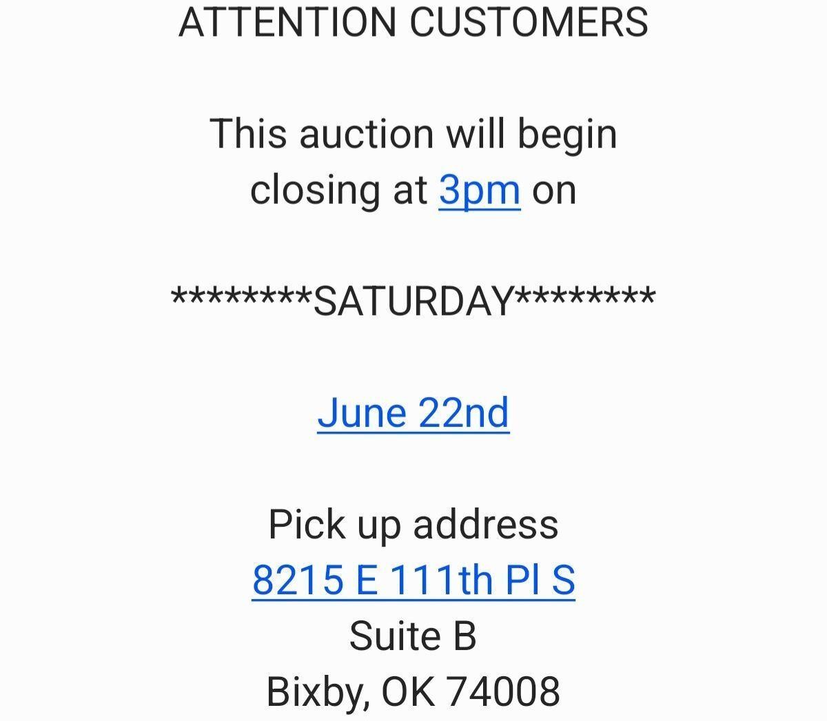 This and That Auction Bixby, Ok 6-22-24