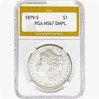 1879-S Morgan Silver Dollar PGA MS67 DMPL