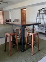 Bar Height Table w/ 4 Stools