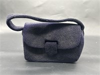 Neiman Marcus Navy Beaded Handbag from France