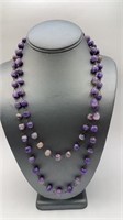 Purple Beaded Necklace