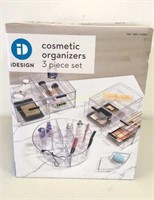 New iDesign Cosmetic Organizers 3 Pc Set