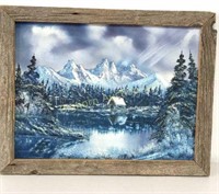 Framed Grand Teton Painting By: Kathy