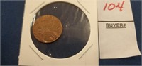 1 1970 Lincoln penny, "D"  double stamp, obverse