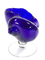 Cambridge Glass Royal Blue Nautilus Center Bowl